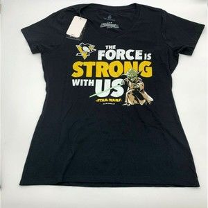 FANATICS NHL PITTSBURGH PENGUINS THE FORCE IS STRONG WITH US STAR WARS T-SHIRT